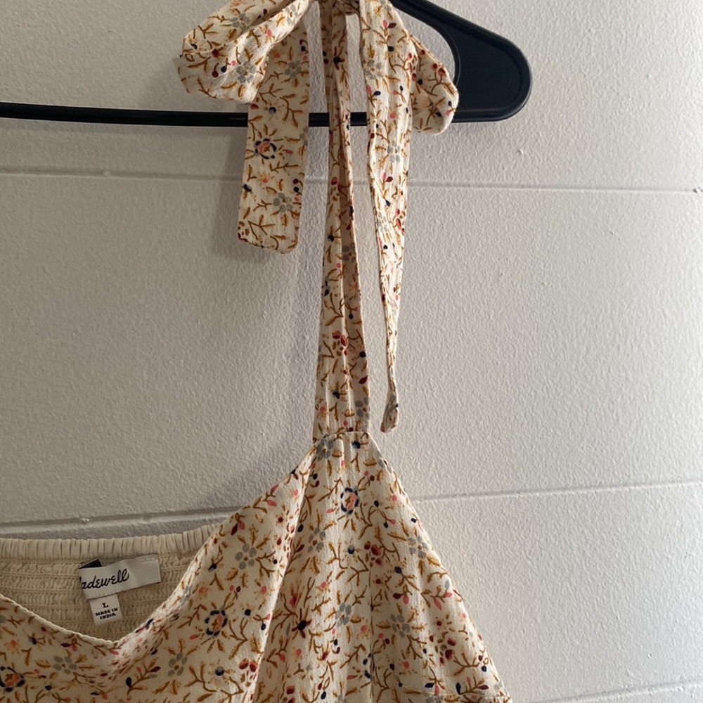 Madewell long floral print dress